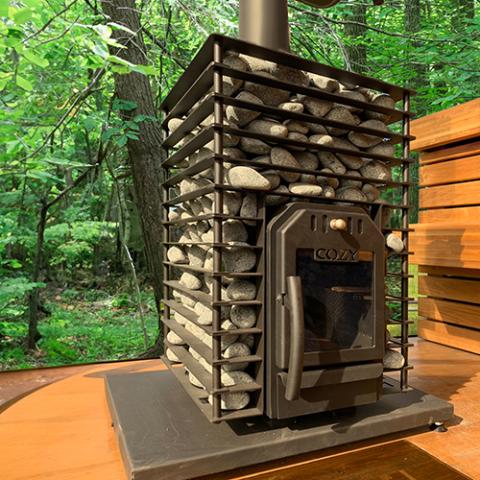 Cozy Heat Quattro Wood Burning Sauna Stove - Up to 18kW