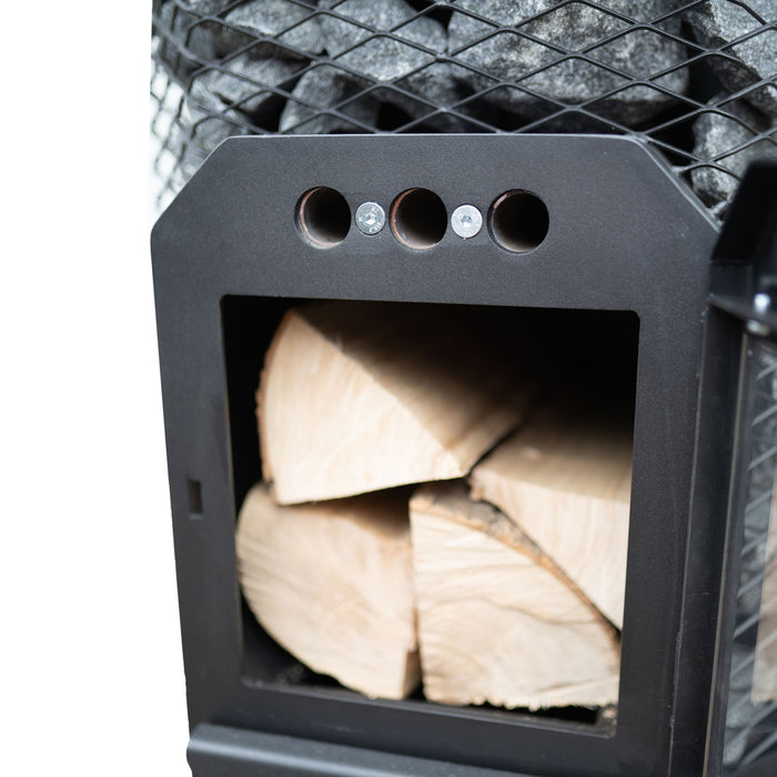 Cozy Heat O Thru-Wall Wood Burning Sauna Stove  - Up to 18kW