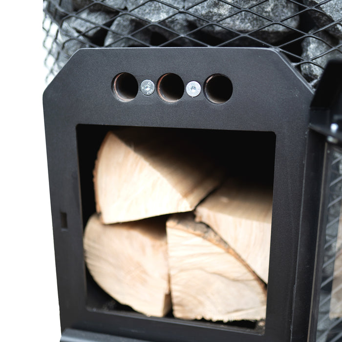 Cozy Heat Thru-Wall Wood Burning Sauna Stove - Up to 18kW