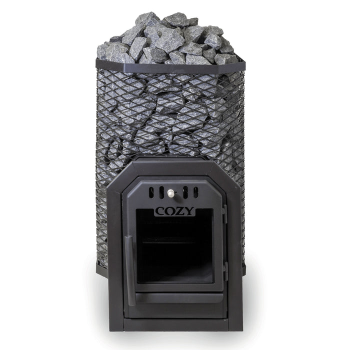 Cozy Heat Thru-Wall Wood Burning Sauna Stove - Up to 18kW