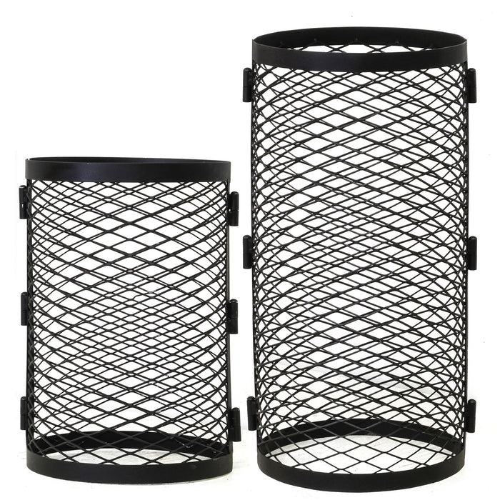 Cozy Heat H680 Black Stainless Steel Grid Chimney Cover