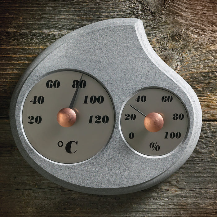 Hukka Maininki Droplet Sauna Thermometer and Hygrometer