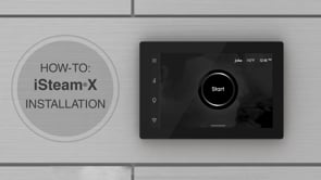 XButler Max Steam Shower Control Package with iSteamX Control and Aroma Glass SteamHead in Black Polished Chrome