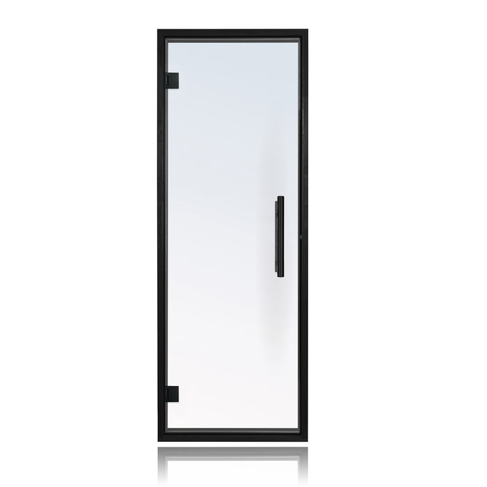 Prosaunas Prehung Clear Glass Sauna Door - Black Alder Frame (24x73)