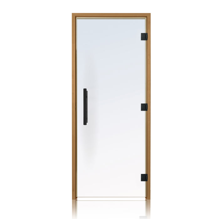 Prosaunas Prehung ADA Clear Glass Sauna Door - Thermo-Aspen Frame (36x80)