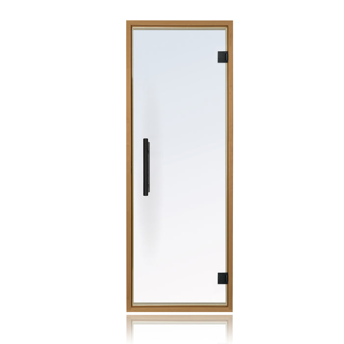 Prosaunas Prehung Clear Glass Sauna Door - Thermo-Aspen Frame (24x73)