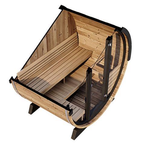 SaunaLife Ergo Elegance Series Model EE6G Sauna Barrel - 4 person