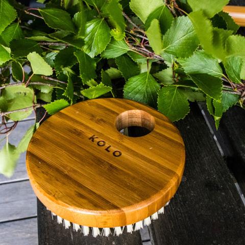 Kolo Sauna Bath Brush - Natural Bamboo - No Handle