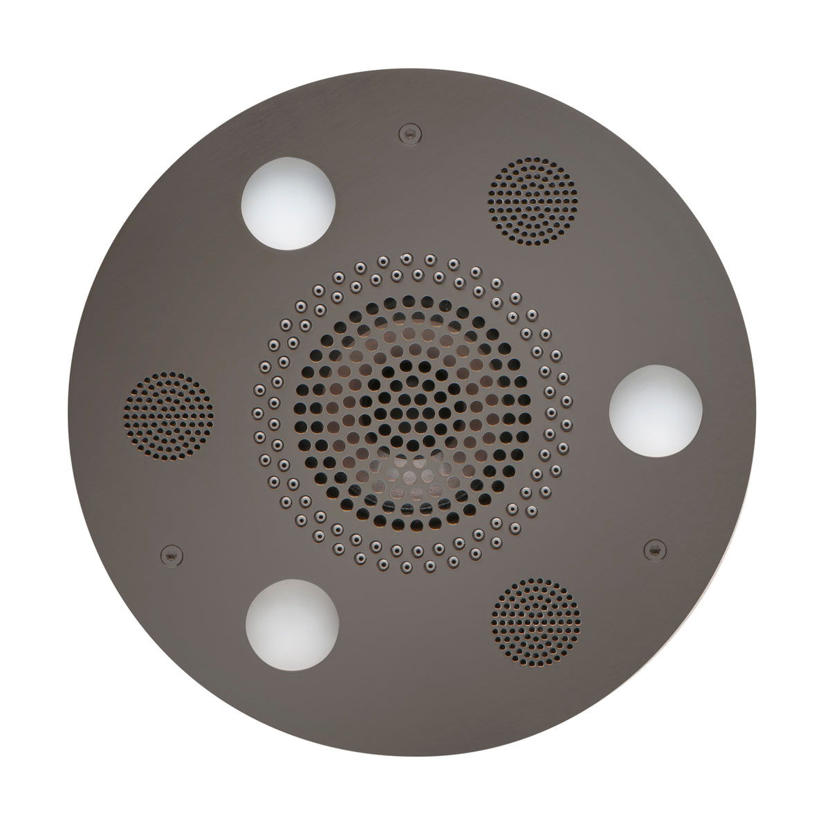 ThermaSol Serenity Light, Sound, Rain System Round SLSRRD-BN — Silver ...