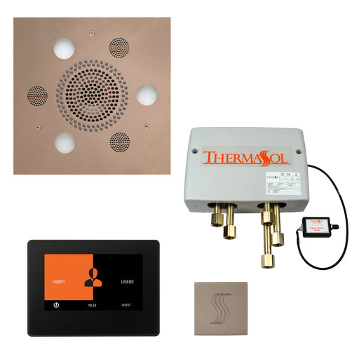 The Total Wellness Package with 7" ThermaTouch and Square Satin Nickel