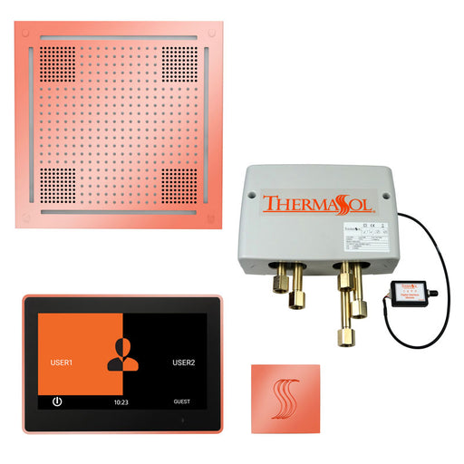 The Total Wellness Hydrovive Package with 10" ThermaTouch  Square Copper