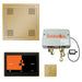 The Total Wellness Hydrovive Package with 10" ThermaTouch  Square Polished Brass