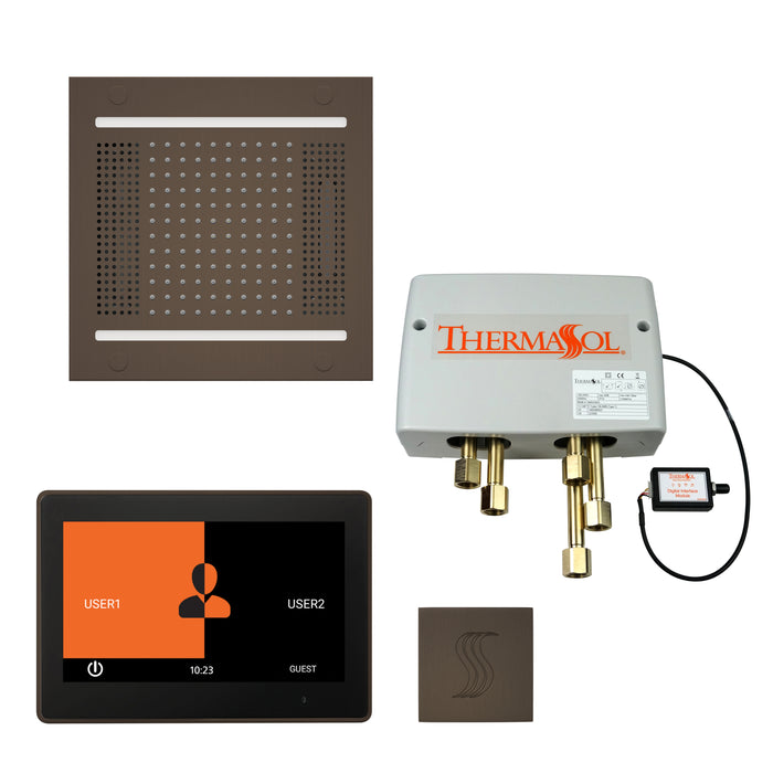 The Total Wellness Hydrovive14 Package with 10" ThermaTouch  Square Oil Rubbed Bronze