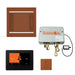 The Total Wellness Hydrovive14 Package with 7" ThermaTouch and Square Antique Copper