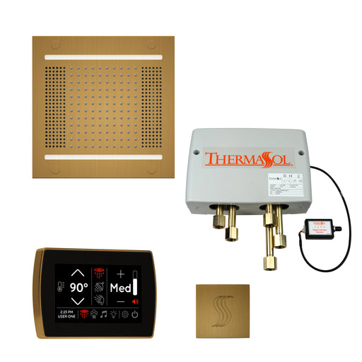 The Total Wellness Package Hydrovive14 with SignaTouch Square Antique Brass