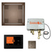 The Total Wellness Hydrovive Package with 7" ThermaTouch and Square Antique Copper