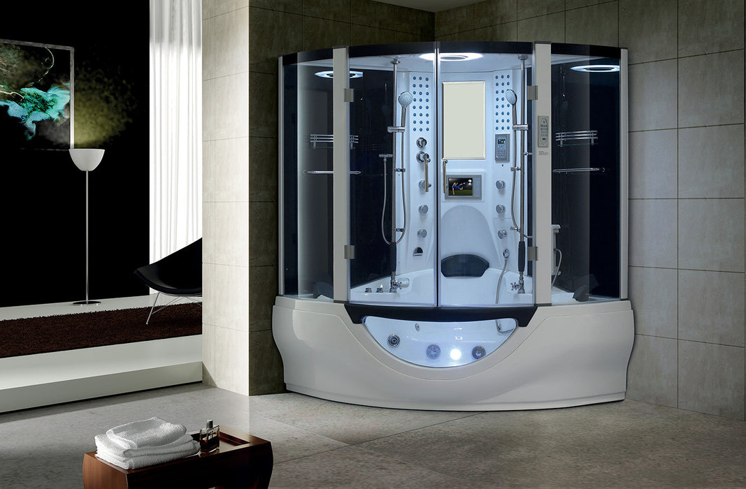 Maya Bath Valencia Steam Shower - White Finish