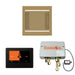 The Wellness Hydrovive14 Shower Package with 7" ThermaTouch Square Satin Brass