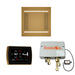 The Wellness Hydrovive14 Shower Package with SignaTouch Square Antique Brass