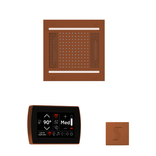 The wellness Hydrovive14 Steam Package with SignaTouch Square Antique Copper