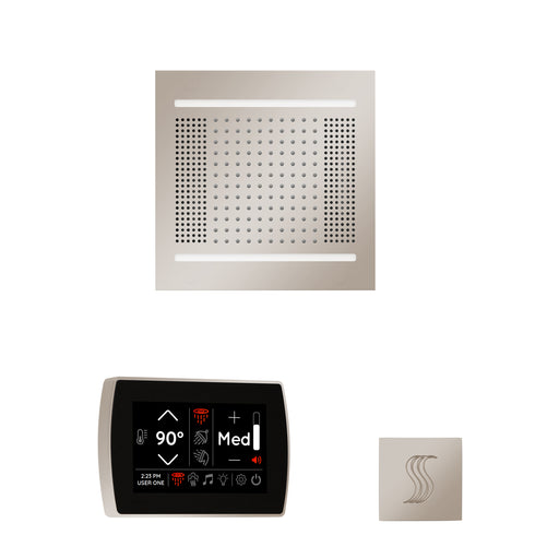 The wellness Hydrovive14 Steam Package with SignaTouch Square Polished Nickel