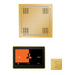 The wellness Hydrovive Steam Package with 10" ThermaTouch Square Polished Gold