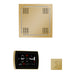 The wellness Hydrovive Steam Package with SignaTouch Square Polished Brass