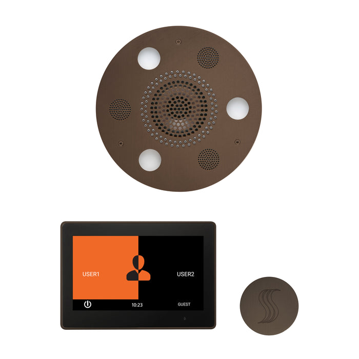 The Wellness Steam Package with 10" ThermaTouch Round Oil Rubbed Bronze