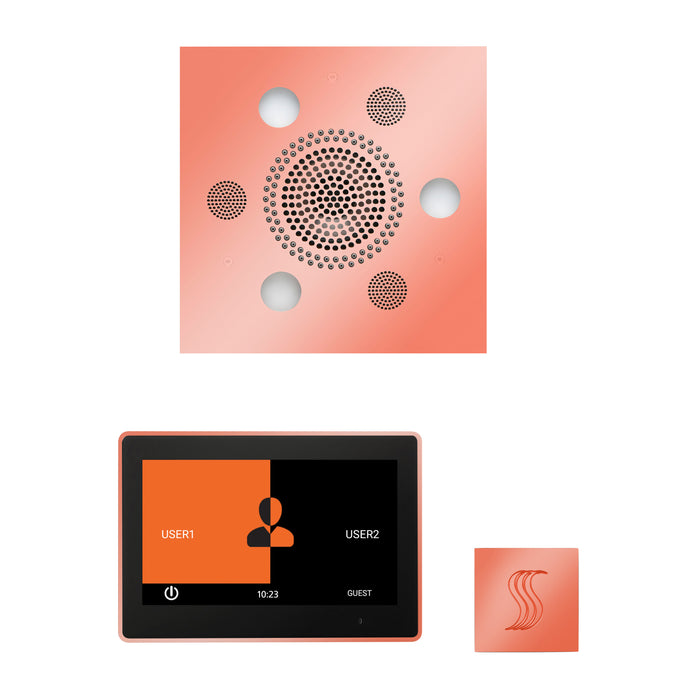 The Wellness Steam Package with 10" ThermaTouch Square Copper