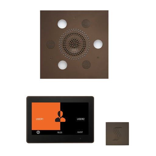 The Wellness Steam Package with 10" ThermaTouch Square Oil Rubbed Bronze