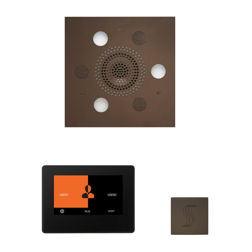 The Wellness Steam Package with 7" ThermaTouch Square Oil Rubbed Bronze