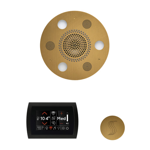 The Wellness Steam Package with SignaTouch Round Antique Brass