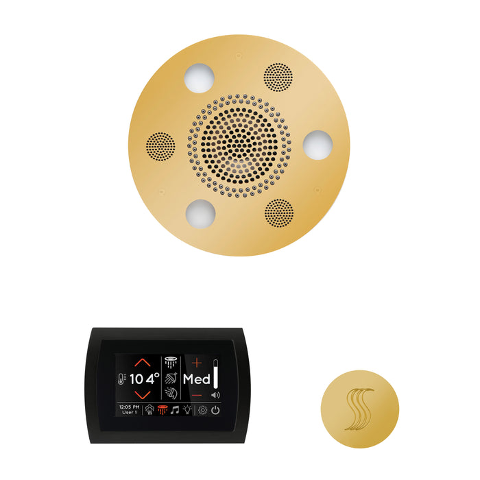 The Wellness Steam Package with SignaTouch Round Polished Gold