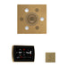 The Wellness Steam Package with SignaTouch Square Satin Brass