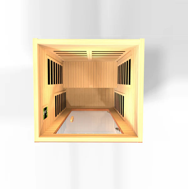 Golden Designs Dynamic Avila 1-2-person Low EMF FAR Infrared Sauna Canadian Hemlock