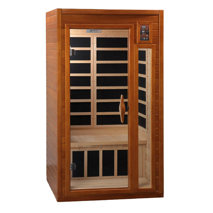 Dynamic Barcelona Elite 1-2-person Ultra Low EMF FAR Infrared Sauna Canadian Hemlock