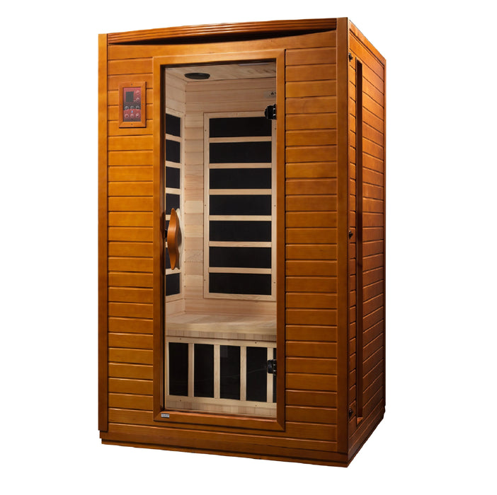 Golden Designs Dynamic Versailles 2-person Low EMF FAR Infrared Sauna Canadian Hemlock