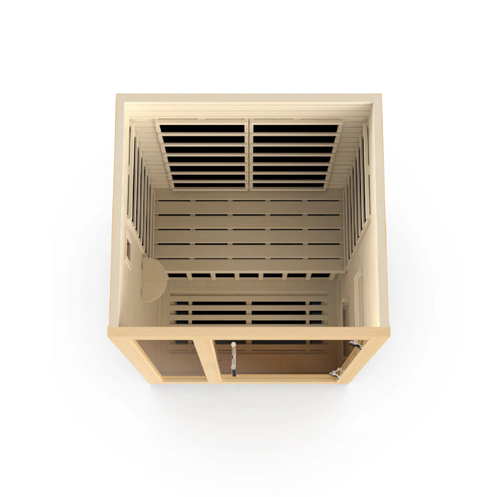 Golden Designs Dynamic Llumeneres 2-person Ultra Low EMF FAR Infrared Sauna Canadian Hemlock