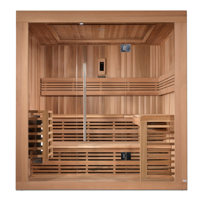 Golden Designs Osla Edition 6 Person Traditional Steam Sauna Canadian Red Cedar