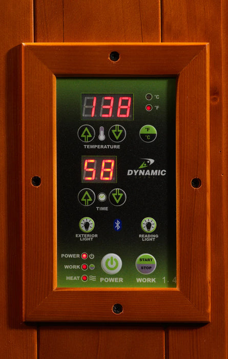 Golden Designs Dynamic Heming 2-person Corner Low EMF FAR Infrared Sauna Canadian Hemlock