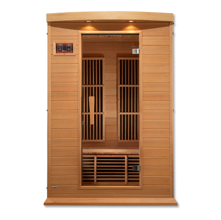 Golden Designs Maxxus 2-Person Low EMF FAR Infrared Sauna Canadian Hemlock