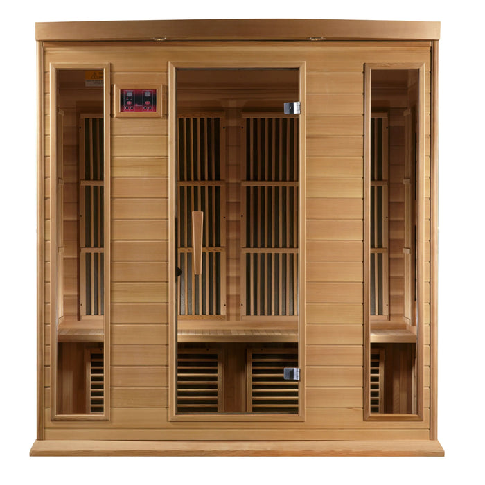 Maxxus 4-Person Low EMF FAR Infrared Sauna Canadian Red Cedar