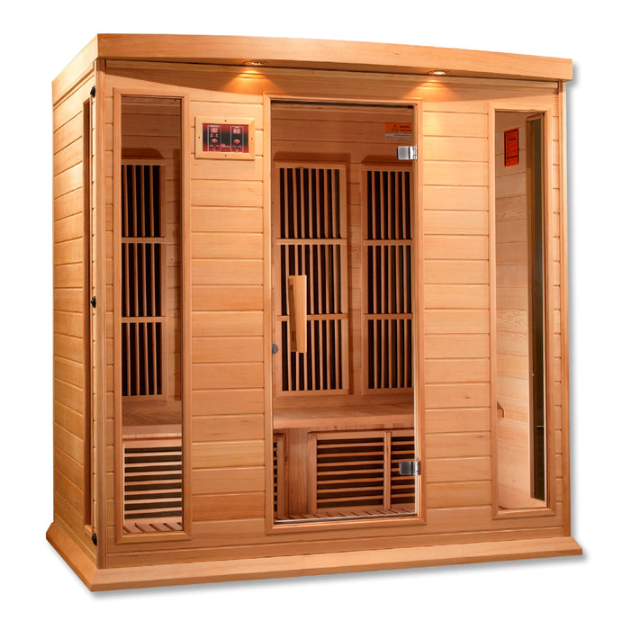 Golden Designs Maxxus 4-Person Low EMF FAR Infrared Sauna Canadian Hemlock
